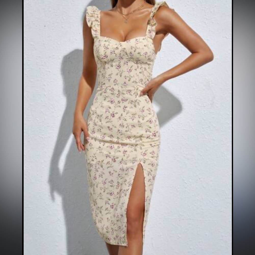 Floral midi dress